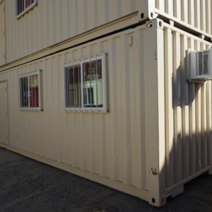40' Ground Level Office Container (Used Grade - Cargo Worthy )