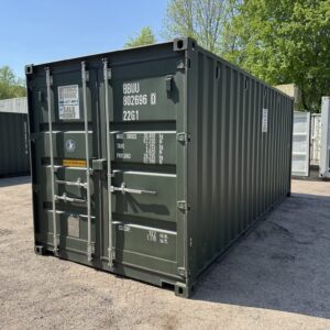 20′ x 8′ x 8.5′ Tall– New Shipping/Storage Container – Wind and Watertight – GREEN