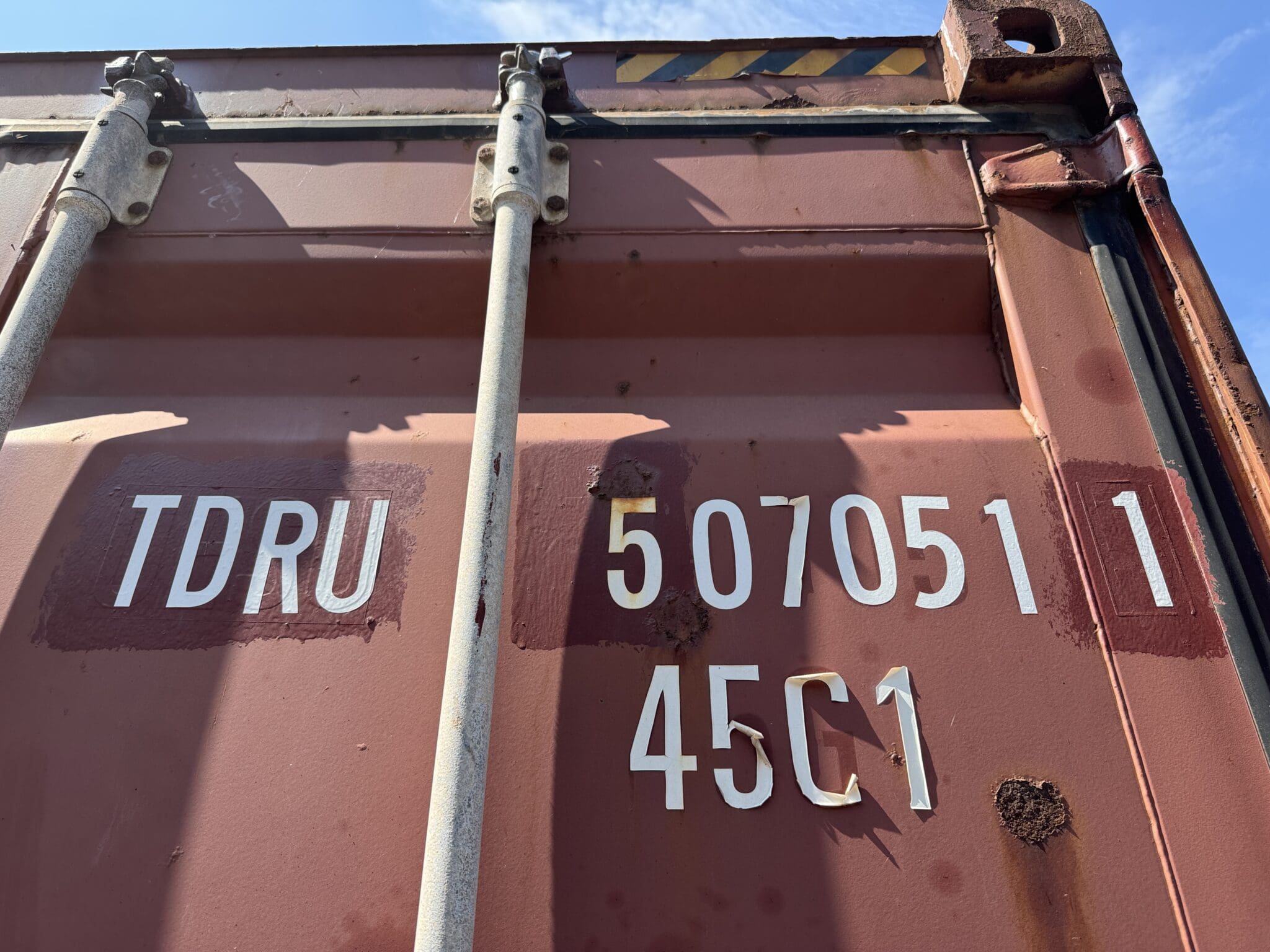 40′ x 8′ x 9.5′ Tall –Used *High Cube* Shipping / Storage Container-Wind and Watertight – RED